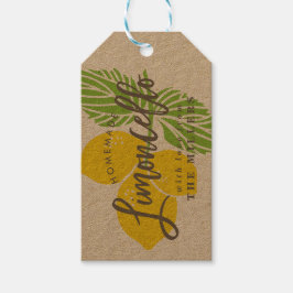 Etiqueta de regalo de Limoncello casero