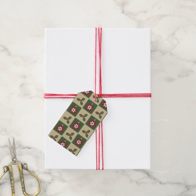Etiqueta de regalo de los navidades (Con cuerda)