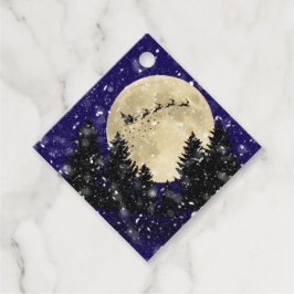 Etiqueta de regalo de los Navidades de observación