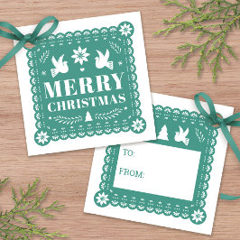 Etiqueta de regalo de los Navidades mexicanos Pape