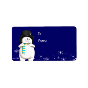 Etiqueta de regalo de los Navidades personalizados