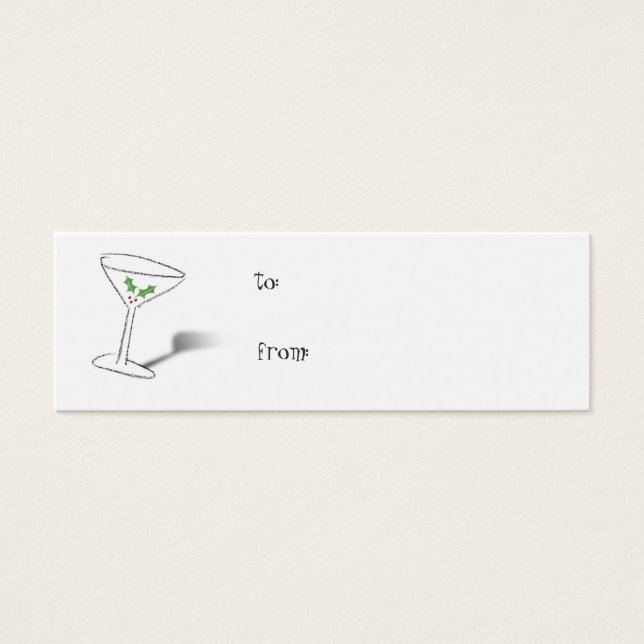 Etiqueta de regalo de los saludos feriados (Frente)