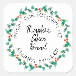 Etiqueta de regalo de los tratamientos de cocina c