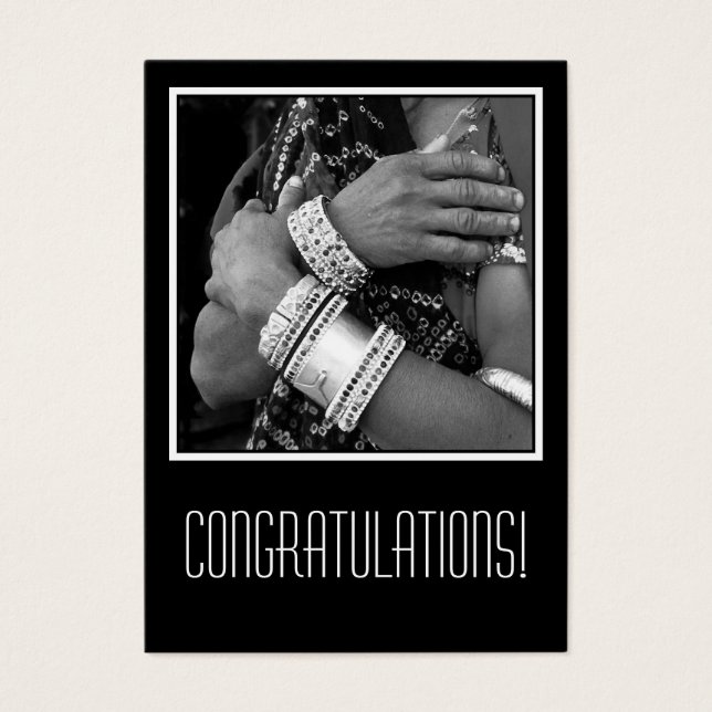 Etiqueta de regalo de mano de trabajo (Frente)