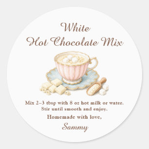 Etiqueta de Regalo de Mezcla de Chocolate Blanco C