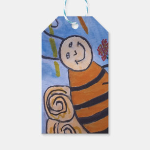 Etiqueta de regalo de miel de abeja