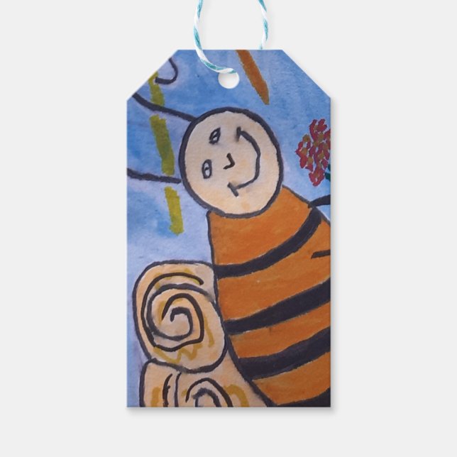 Etiqueta de regalo de miel de abeja (Anverso)