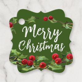 Etiqueta de regalo de Mistletoe Wrath