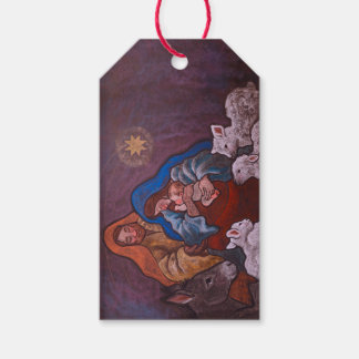 Etiqueta de regalo de Natividad