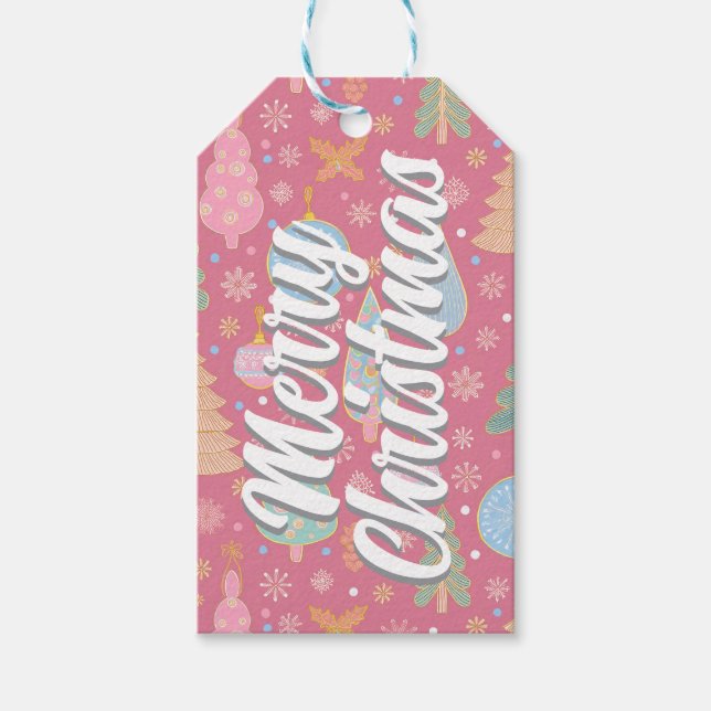 Etiqueta de regalo de navidad (Anverso)