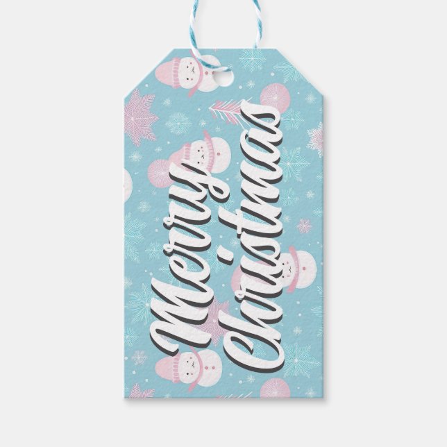 Etiqueta de regalo de navidad (Anverso)