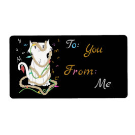 Etiqueta de regalo de navidad