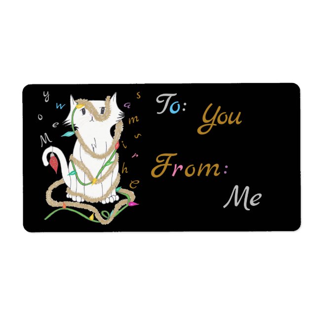 Etiqueta de regalo de navidad (Frente)