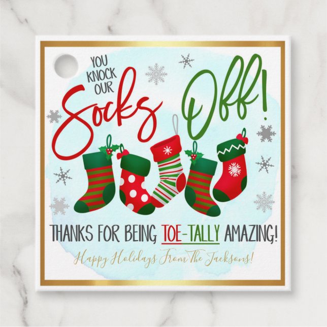 Etiqueta de regalo de navidad (Anverso)