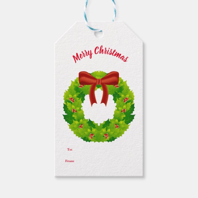 Etiqueta de regalo de Navidad (Anverso)