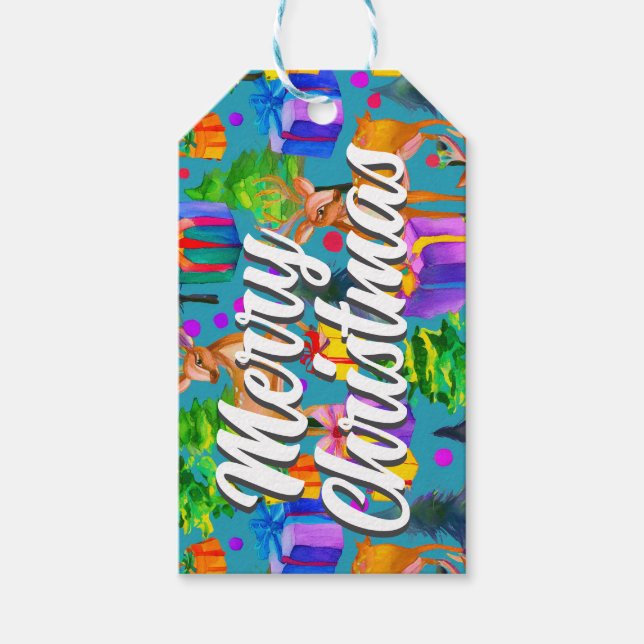 Etiqueta de regalo de navidad (Anverso)