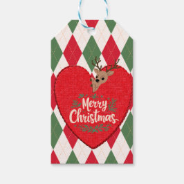 Etiqueta de regalo de Navidad alegre