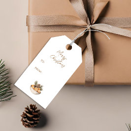 Etiqueta De Regalo De Navidad Citrus Hygge