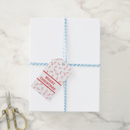 Etiqueta de regalo de Navidad de caramelos persona