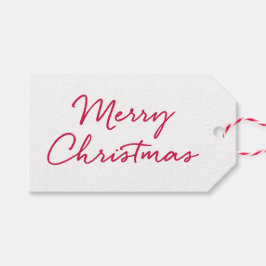 Etiqueta de regalo de navidad de moras rojas y bla