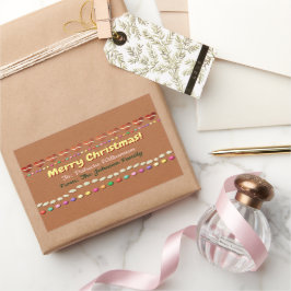 Etiqueta de regalo de Navidad de pan de jengibre