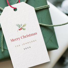 Etiqueta de regalo de Navidad minimalista | Elegan