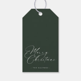 Etiqueta De Regalo De Navidad Moderna Mínima