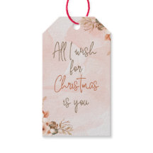 Etiqueta de regalo de Navidad para pareja Minimali