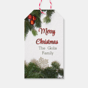 Etiqueta de regalo de Navidad personalizada