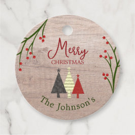 Etiqueta de regalo de Navidad personalizada
