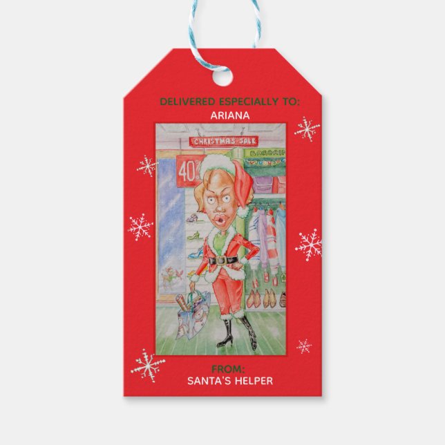 ETIQUETA DE REGALO DE NAVIDAD PERSONALIZADA (Anverso)