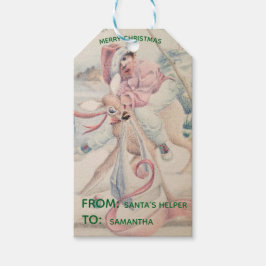Etiqueta de regalo de Navidad personalizada