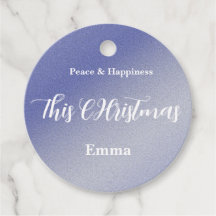Etiqueta de regalo de Navidad personalizada con br
