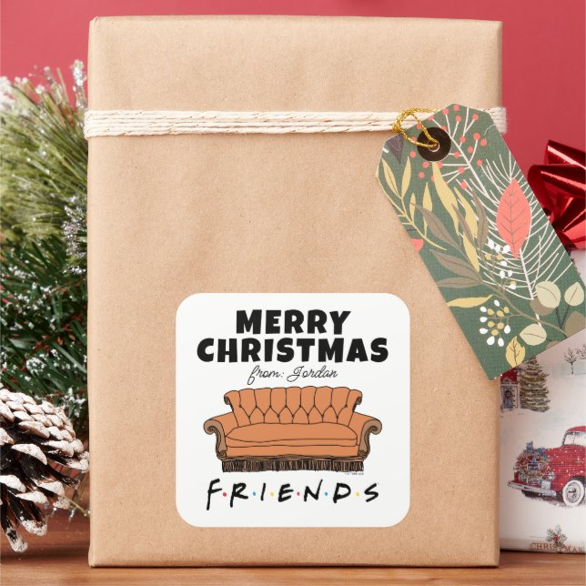 Etiqueta de regalo de Navidad | Sofá de FRIENDS™ (Vacaciones)