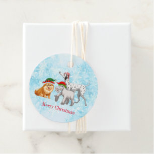 Etiqueta de regalo de navidades