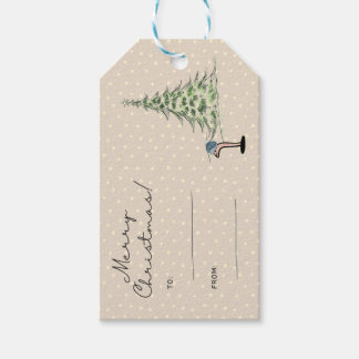 Etiqueta de regalo de navidades