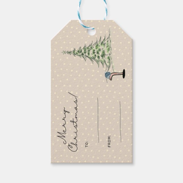 Etiqueta de regalo de navidades (Anverso)