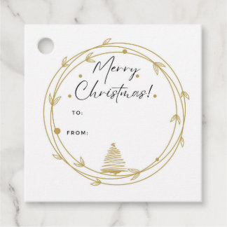 Etiqueta de regalo de navidades