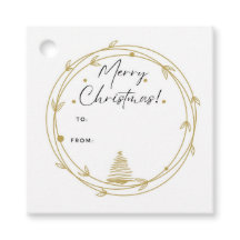 Etiqueta de regalo de navidades