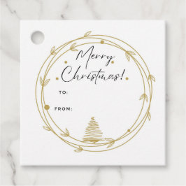 Etiqueta de regalo de navidades