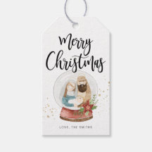 Etiqueta de regalo de navidades