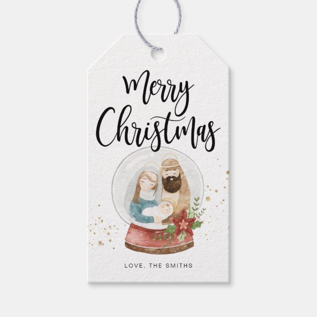 Etiqueta de regalo de navidades (Anverso)