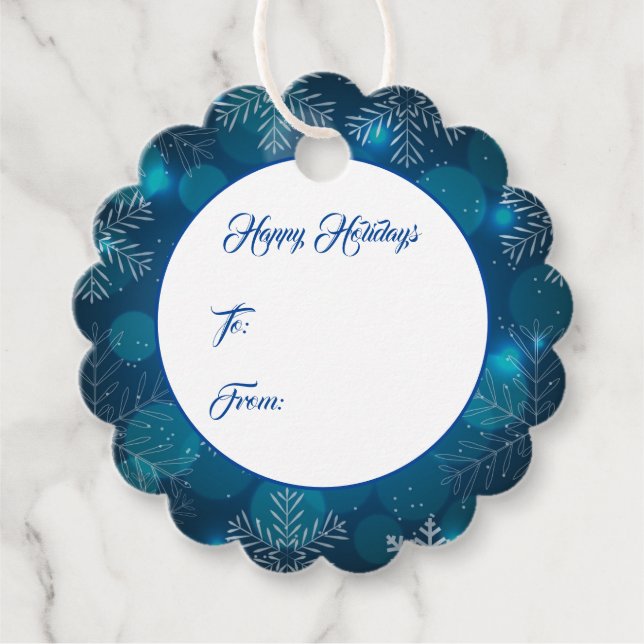 Etiqueta de regalo de navidades (Anverso)