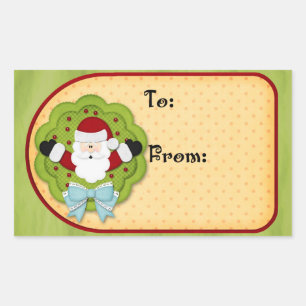 etiqueta de regalo de navidades