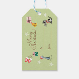 Etiqueta de regalo de navidades