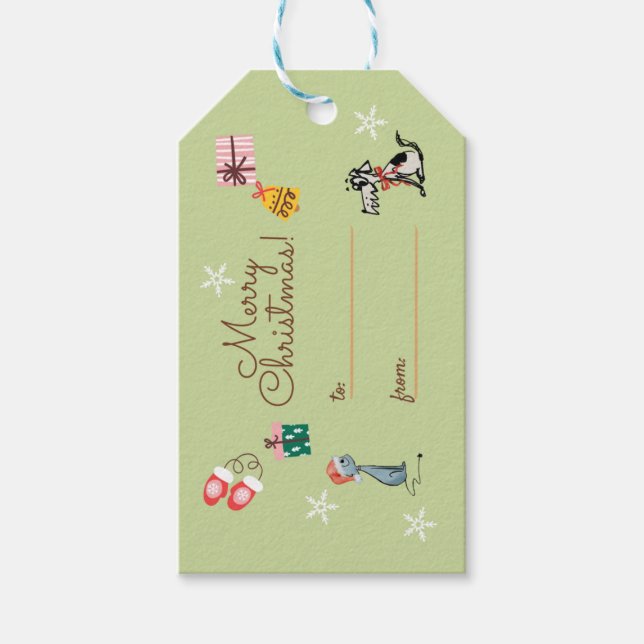 Etiqueta de regalo de navidades (Anverso)