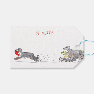Etiqueta de regalo de navidades