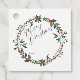 Etiqueta de regalo de navidades