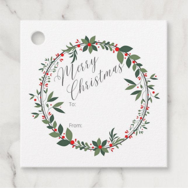 Etiqueta de regalo de navidades (Anverso)
