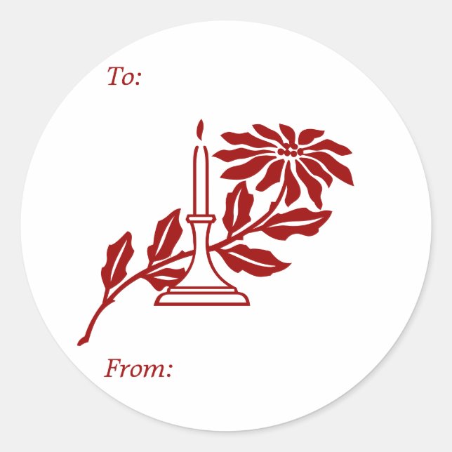 Etiqueta de regalo de navidades (Anverso)